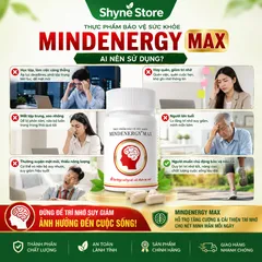 Mindenergy Max thực phẩm hỗ trợ tăng cường cải thiện trí nhớ, giảm nguy cơ suy giảm trí nhớ