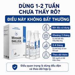 Xịt mọc tóc Minoxidil 5% BAILLEUL - Giảm rụng tóc, kích thích mọc tóc hiệu quả cho nam và nữ - Best Seller Pháp