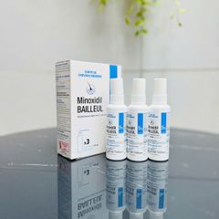 Xịt mọc tóc Minoxidil 5% BAILLEUL - Giảm rụng tóc, kích thích mọc tóc hiệu quả cho nam và nữ - Best Seller Pháp