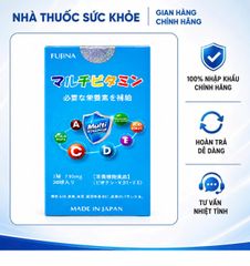 Viên Bổ Sung Vitamin Tổng Hợp Multi Vitamin Fujina Nhật - Giúp Tăng Cường Miễn Dịch & Phục Hồi Sức Khỏe (30 Viên)