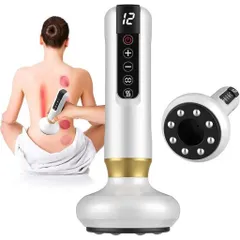 Máy hút giác cầm tay, máy hút giác 12 cấp độ, đầu bi lăn massage
