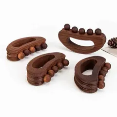 Chà gỗ bán nguyệt, dụng cụ massage cạo gió bằng gỗ sồi, Lược gỗ chải kinh lạc