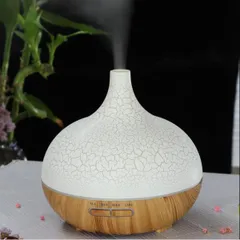 [ BH 12 THÁNG ] Máy Xông Tinh Dầu Hoa Tulip Vân Rạn, Máy Xông Tinh Dầu Tròn Vân Rạn, Kèm Remote Điều Khiển