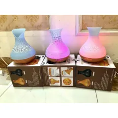 [ BH 12 THÁNG ] Máy Xông Tinh Dầu Hoa Tulip Vân Rạn, Máy Xông Tinh Dầu Tròn Vân Rạn, Kèm Remote Điều Khiển