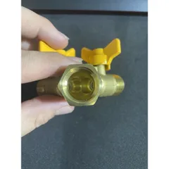 Van chia ga chia nước chữ Y 2 khoá độc lập V5(ren 21), hàng chất lượng cao. Van đồng