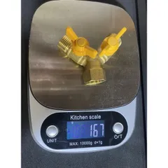 Van chia ga chia nước chữ Y 2 khoá độc lập V5(ren 21), hàng chất lượng cao. Van đồng
