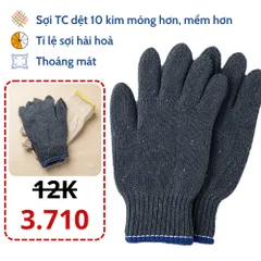 Sỉ 500 Đôi Găng Tay Len Dệt Sợi Việt Dương Nhiều Lựa Chọn Cho Lao Động + Làm Vườn + Công trình