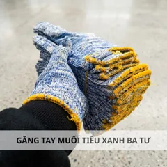 10 Đôi Găng Tay Muối Tiêu Len Việt Dương Dày Dặn Bảo Hộ Lao Động Và Bốc Xếp - GD7KIM