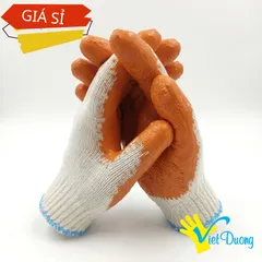Găng Tay Chống Gai Làm Vườn Việt Dương, Phủ Cao Su Chắc Tay, Thoải Mái - GDC10KIM