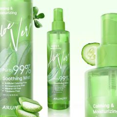 Xịt Khoáng ARUMORE Chiết Xuất Lô Hội Aloe Vera Cấp Ẩm Làm Dịu Da 200ML [hàng nhập khẩu]