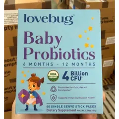 Men Vi Sinh Lovebug Baby 4 Tỷ CFU Organic USDA Mỹ