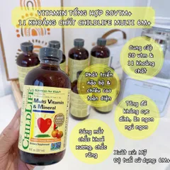 Siro bổ sung vitamin và khoáng chất ChildLife Multi-Vitamin and Mineral 237ml 802857