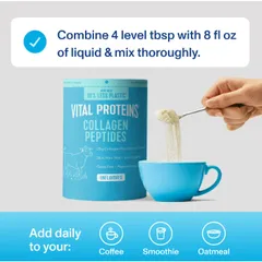 Bột Collagen thủy phân không vị Vital Proteins Collagen Peptides Unflavored