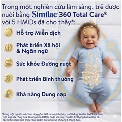 873g Sữa Bột Similac 360 Total Care Mỹ Trí Não Miễn Dịch Cho Bé 0-12 Tháng