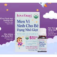 Men Vi Sinh Lovebug Baby 4 Tỷ CFU Organic USDA Mỹ