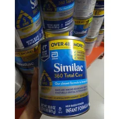 873g Sữa Bột Similac 360 Total Care Mỹ Trí Não Miễn Dịch Cho Bé 0-12 Tháng