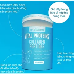 Bột Collagen thủy phân không vị Vital Proteins Collagen Peptides Unflavored