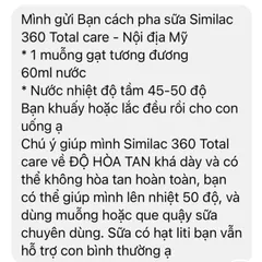 873g Sữa Bột Similac 360 Total Care Mỹ Trí Não Miễn Dịch Cho Bé 0-12 Tháng