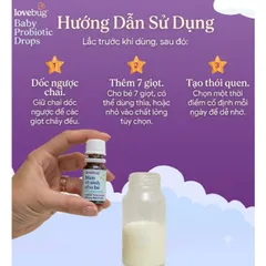 Men Vi Sinh Lovebug Baby 4 Tỷ CFU Organic USDA Mỹ