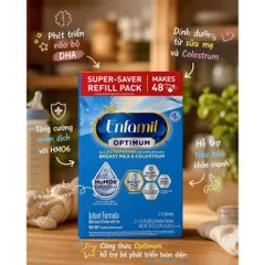 850g Sữa Bột Enfamil Enspire Mỹ HuMO6 phát Triển Não Bộ Miễn Dịch Cho Bé 0-12 Tháng