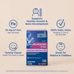 Sắt hữu cơ + Vitamin tổng hợp Multi Mommy's Bliss + Iron Organic Drop
