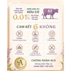Sữa bột A2 nguyên kem hữu cơ cao cấp A2 Organic Premium Full Cream 800gr