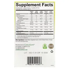 Canxi Lỏng Childlife Liquid Calcium Magie Kẽm Vitamin D3 474ml Mỹ