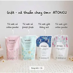 GIẶT/XẢ ATONO2 thuần chay cao cấp Hàn Quốc cho bé từ 0m+ (1000ml)
