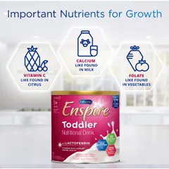 680g Sữa Bột Enfagrow Enspire Toddler Lactoferrin Hồng Mỹ - DHA Cho Bé 1-3 Tuổi