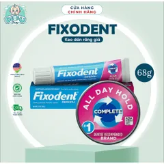 [1 TUÝP] Keo dán răng giả Fixodent Hồng thơm miệng giữ răng chắc