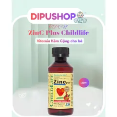 Kẽm ChildLife Zinc Plus nội địa Mỹ 118ml dạng lỏng cho bé 6 tháng tuổi 802934