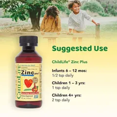 Kẽm ChildLife Zinc Plus nội địa Mỹ 118ml dạng lỏng cho bé 6 tháng tuổi 802934