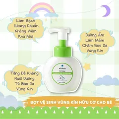 Bọt Rửa Mông Và Vệ Sinh Vùng Kín ATONO2 Bubble Hip Cleanser Hàn Quốc 300ml Cho Bé Từ 3 Tháng