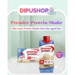 [DATE 22/09/2026 ] Sữa Orgain High Protein Shake (Thùng 12 Hộp) , Giàu Protein Vị Vani
