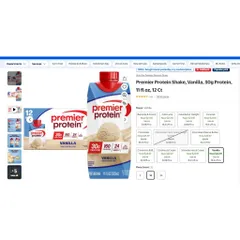 [DATE 22/09/2026 ] Sữa Orgain High Protein Shake (Thùng 12 Hộp) , Giàu Protein Vị Vani