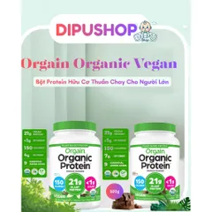 920g Bột Protein Thực Vật Orgain Organic 21g Socola USDA Mỹ <1g đường