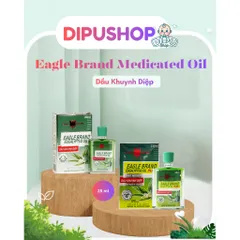 [1 chai] Dầu Eagle Brand, dầu khuynh diệp con ó 2 Nắp Hàng Singapore