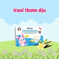 [DATE 12/2026] Pudding Burine vỉ 6 hộp x 50g vị Vani/Chuối/Dâu cho bé từ 6m+