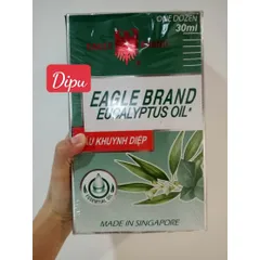 [1 chai] Dầu Eagle Brand, dầu khuynh diệp con ó 2 Nắp Hàng Singapore