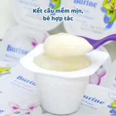 [DATE 12/2026] Pudding Burine vỉ 6 hộp x 50g vị Vani/Chuối/Dâu cho bé từ 6m+