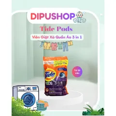 Viên Giặt Xả Quần Áo Tide Pods 3in1 39 Viên - Mỹ