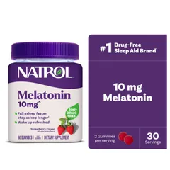 Kẹo dẻo ngủ ngon Natrol Melatonin Gummies 10mg của Mỹ