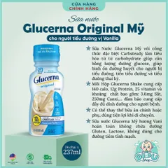 Thùng 24 Chai Sữa Nước Glucerna Original Bổ Sung Khoáng Chất Và Năng Lượng Cho Người Tiểu Đường