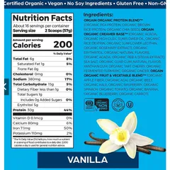 Bột Protein Thực Vật Hữu Cơ Orgain Organic 21g 50 Superfoods