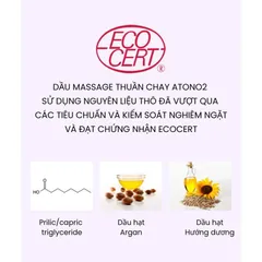 Dầu massage thuần chay Atono2 Relaxing Aroma Oil dành cho bẹ bầu và bé từ sơ sinh