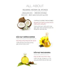 Dầu massage thuần chay Atono2 Relaxing Aroma Oil dành cho bẹ bầu và bé từ sơ sinh