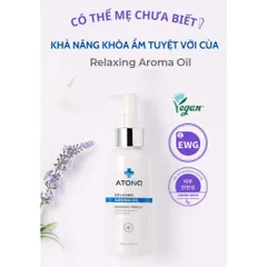 Dầu massage thuần chay Atono2 Relaxing Aroma Oil dành cho bẹ bầu và bé từ sơ sinh