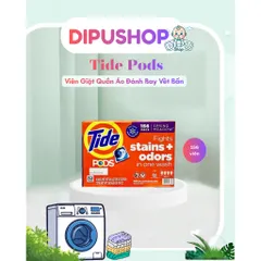 Thùng 156 viên giặt Tide pods của Mỹ chính hãng