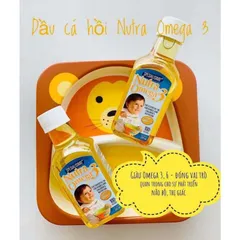 Dầu Ăn Dặm Cá Hồi Nutra Omega 3, 240ML Cho Bé 7M+