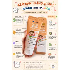 Kem đánh răng lợi khuẩn Pro HA Atono2 Hàn Quốc cho bé 6m+ ( Tuýp 50g)